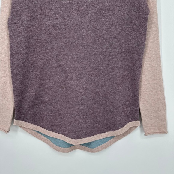 Smartwool Shadow Pine Colorblock Sweater Wool Blend Knit Crew Neck Pullover - Picture 7 of 13